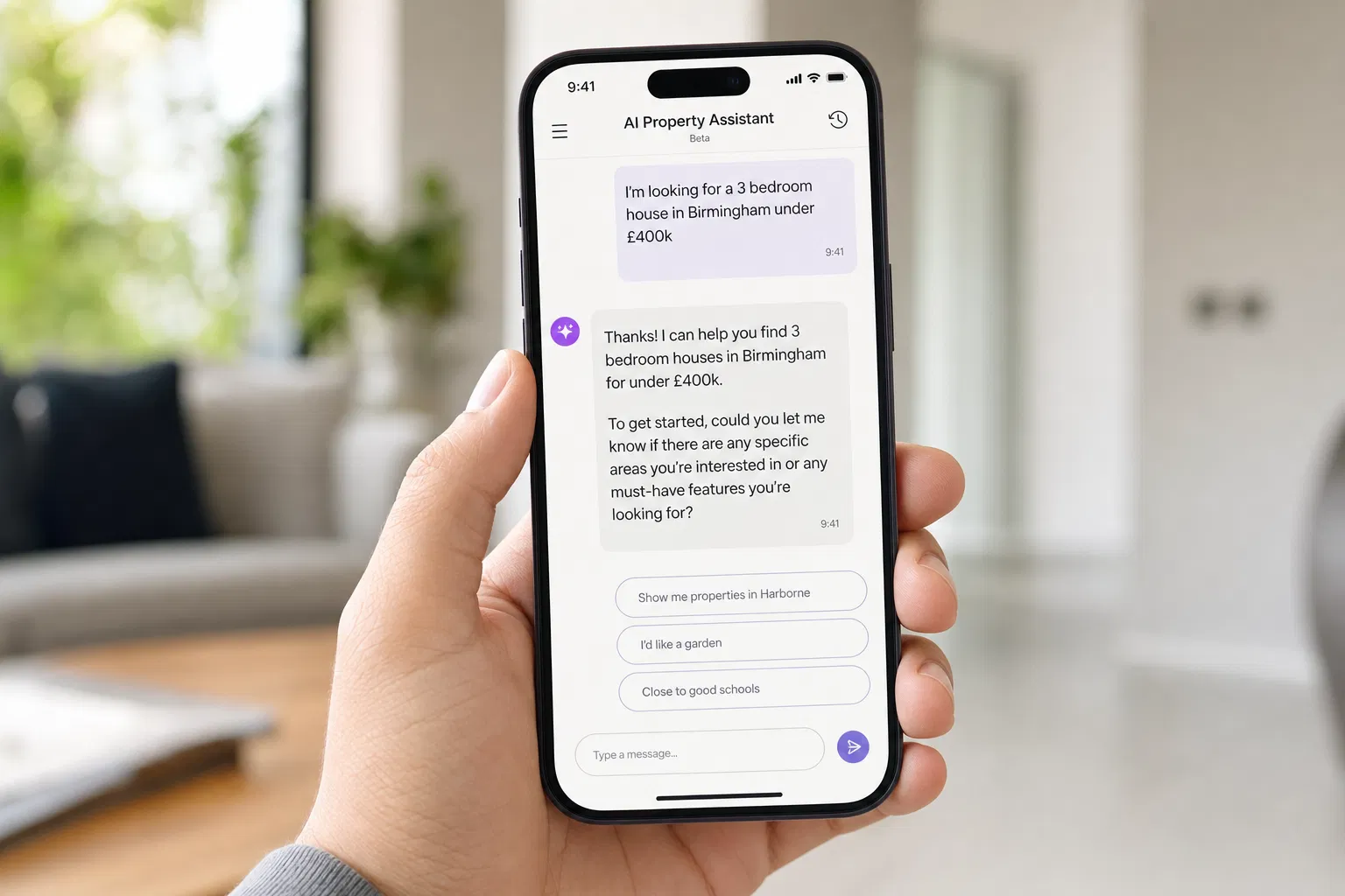 Prevou AI chat conversation on smartphone